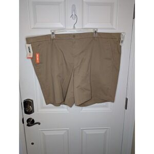 Dockers Shorts Size 56 Ultimate Big & Tall Supreme Flex Khaki Chino Pockets NWT